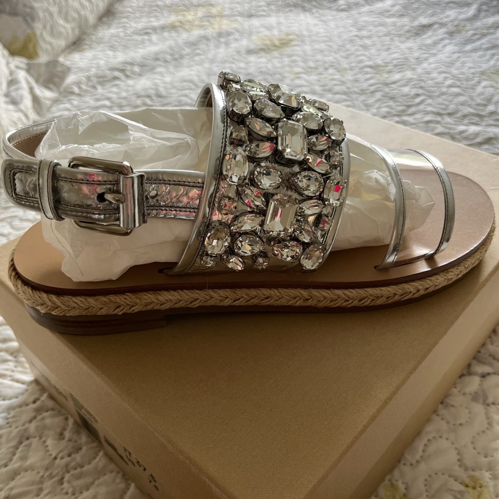 Michael kors Silver Embellished Sandals